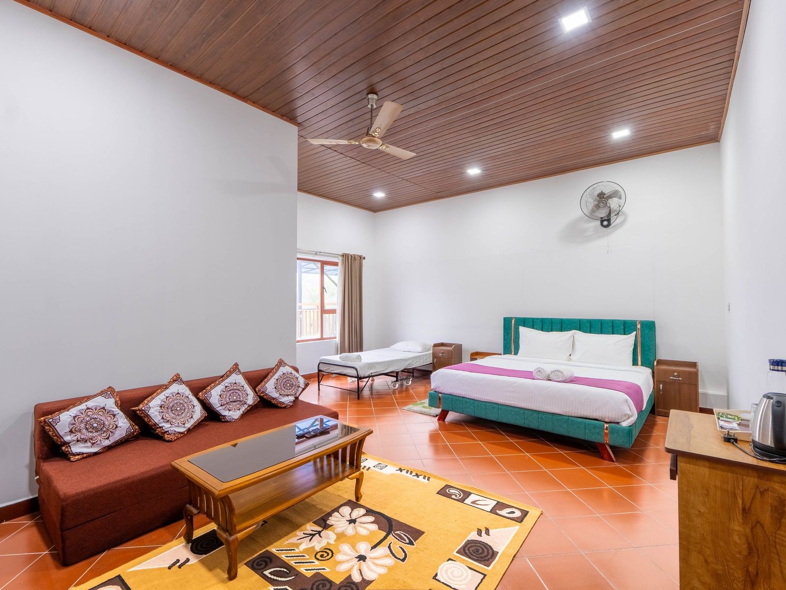 Family Room with sofa set and tea/coffee station at Zen Garden Vagamon